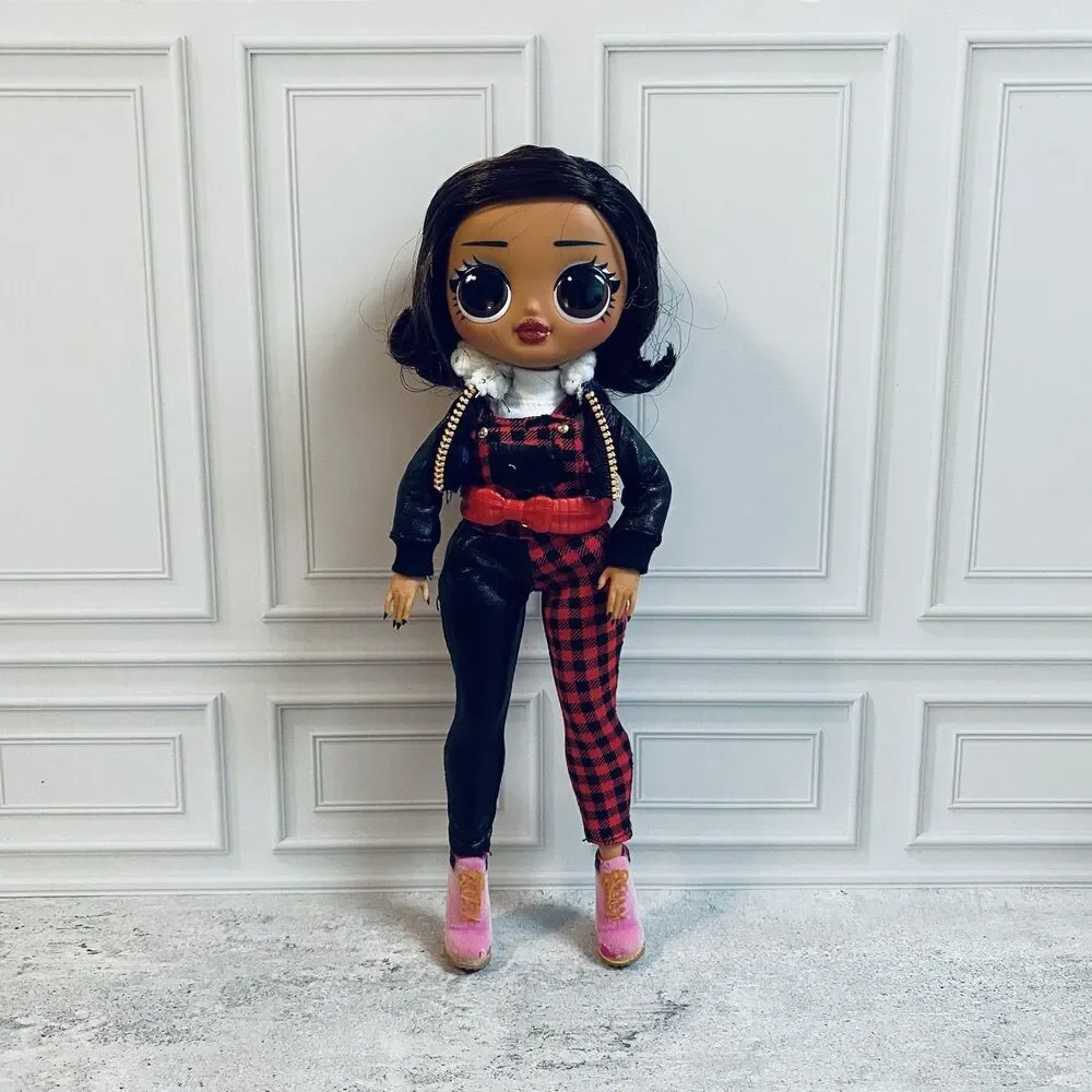 LOL Surprise OMG Winter Chill Camping Fashion Doll With Black And Red Pants